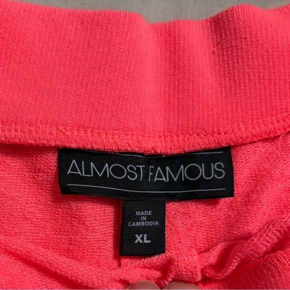 Almost Famous Coral Sleep Shorts - Picture 4 of 5